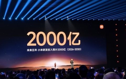 卢伟冰：小米2026年预计研发投入约400亿元！