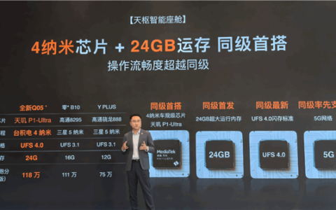长安启源Q05首搭4nm联发科天玑P1-Ultra芯片