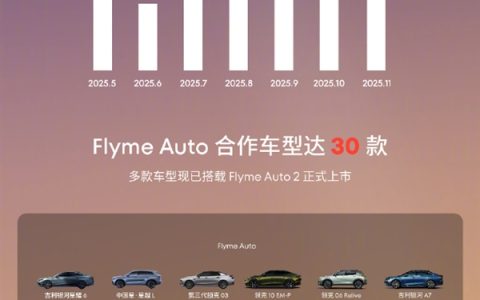 FlymeAuto单月新增用户数首次突破20万 增速第一