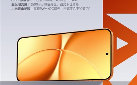 REDMI Turbo 5 Max搭载新一代超级阳光屏：6.83英寸、3500nits亮度