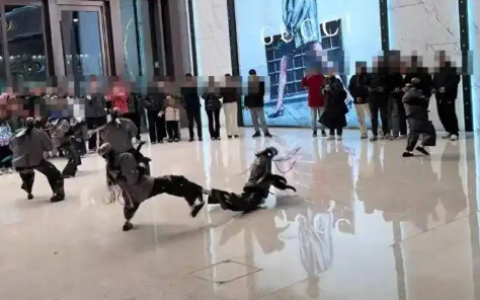 机器人表演武术“回旋踢” 将同伴踹飞二里地