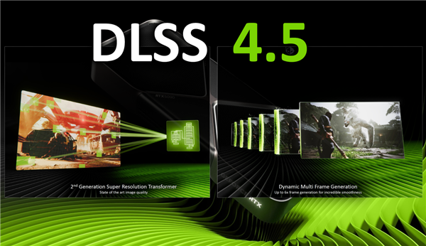 NVIDIA正式发布DLSS 4 .5：提升6倍帧率、画质猛增、覆盖400多款游戏