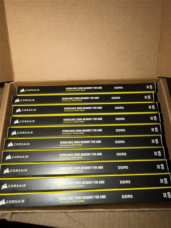 赚大了！网友网购一条32GB DDR5内存 打开包裹目瞪口呆：竟收到十条