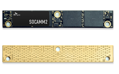 SK海力士量产192GB SOCAMM2内存模组：带宽翻倍能效提升超75%