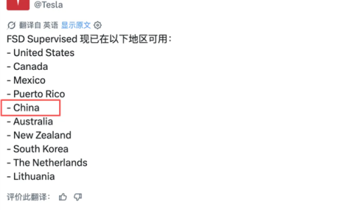网友爆料特斯拉FSD进入中国无望：陈震称6.4万白花了啊
