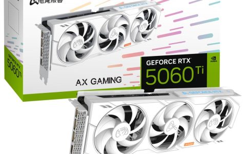 电竞叛客 RTX 5060 Ti X3W PRO 16GB 发布：43mm 白卡、2602MHz